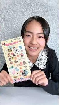 Make a sticker book with Gentle Animals Sticker! ぷっくりキラキラシール おっとりアイドル #シール帳 #ahtanatelier