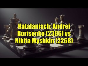 Katalanisch: Andrei Borisenko (2386) vs Nikita Myshkin (2268)