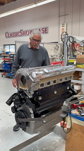 61K views · 1.2K reactions | Today in the shop, Tom shares a behind-the-scenes look at the 4.2 liter engine we’re building for a 1967 Jaguar E-Type Fixed Head Coupe....stay tuned! | Classic Showcase, Inc. | Facebook