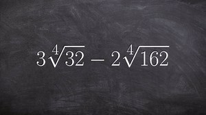 Math tutorial for subtracting the 4th root of two numbers by simplifying first