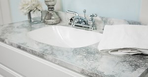 DIY Faux Marble Counters