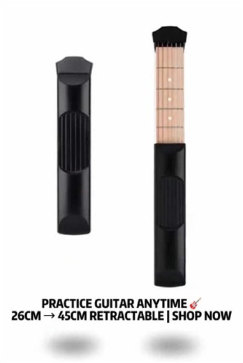 Practice guitar anytime, anywhere 🎸✨ This retractable pocket guitar folds to 26cm (fits in your bag!) and extends to 45cm for silent, low-hassle practice. Perfect for beginners who want to level up their skills on the go — no bulky gear, no noise. 👉 Tap the link in bio to grab yours before they sell out! 🛍️#pocketguitar #guitarbeginner #learnguitar #guitarpractice #practiceanywhere