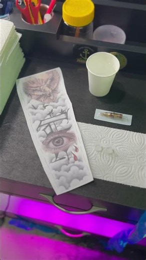 Masterpiece Realism Tattoo With Deep Meaning! 🕊️⚖️ #shorts #tattoo