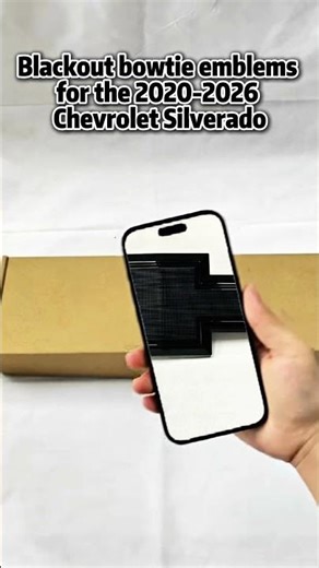 Blackout bowtie emblems for the 2020-2026 Chevrolet Silverado.#shorts #Music #Chevrolet #modified