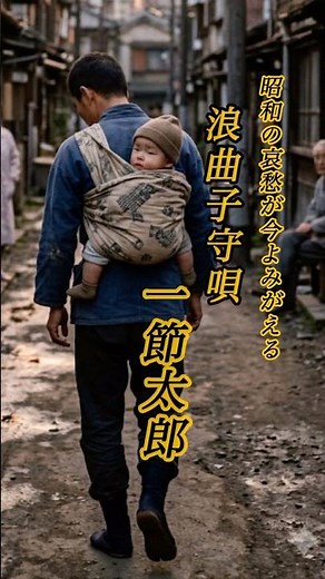 懐かしい曲『一節太郎 - 浪曲子守唄』懐メロショートMV作ってみた！