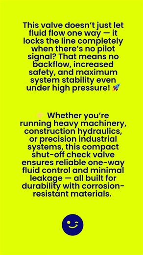 SINGLE ACTING, SHUT-OFF PILOT OPERATED CHECK VALVE – VBPSL/R | HFD Hydraulic