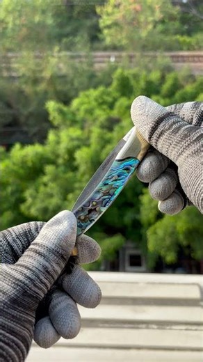 Real Abalone & Damascus Steel? Huge Clearance Sale! #edc #gift #asmr #pocketknifes #relax #blade