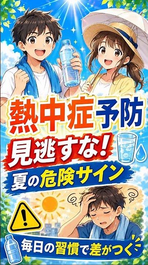 今から始める！😱 毎日の習慣でかなり変わる「熱中症予防の基本」】