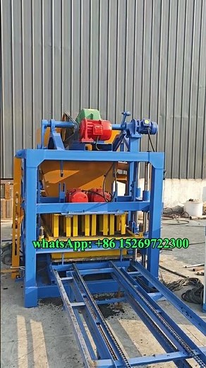 QT4-25 automatic concrete cement cover block make machine price #blockmachine #construction #cement