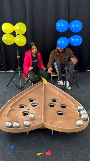 Heart puzzle Steel Roll Ball Ballon Pop Challenge