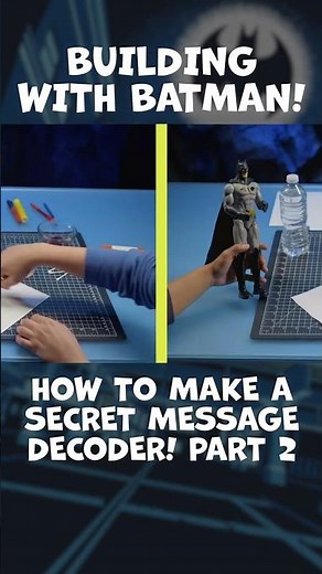 #shorts Make a Secret Message Decoder! PART 2 | Building with Batman | ‪@dckids‬