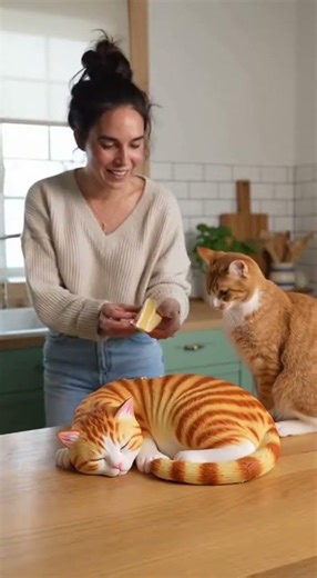 Real Cat vs Hyper-Realistic Cat Cake (You Won’t Believe This!)