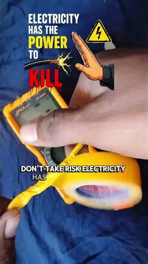 This Is How to Handle a Live Wire ⚡ (Don’t Try This) #electrician #viral #diy