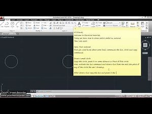 AutoCad 2014 | Draw Electrical Switch Symbol on Autocad 2014 | Electrical Symbols |
