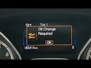 FORD "OIL CHANGE REQUIRED" INDICATOR LIGHT RESET HOW TO