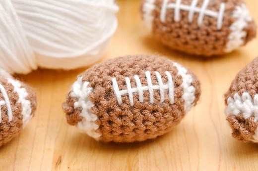 Crochet Football | FREE Pattern to Crochet a Football