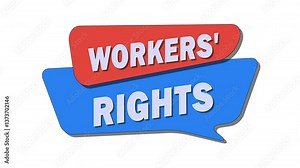 Workers' rights refer to the legal and ethical entitlements of employees, including fair wages, safe working conditions, and freedom from discrimination. Stock Video