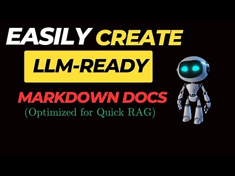 Automd: How to Create LLM-Ready Markdown Docs from Any Data| Optimized for quick RAG| LOCAL+FREE #ai