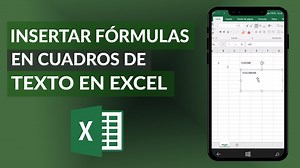 Cómo insertar fórmulas en cuadros de texto en EXCEL paso a paso?
