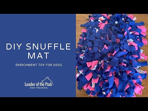 DIY snuffle mat | Dog food toy
