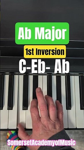 A Flat Major Chord Piano Inversions #pianotutorial #majorchords
