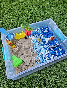 Beach Sensory Bin, Ocean Sensory Bin, Ocean Animals, Sensory Activity, Sensory Bin, Kids Activity, Montessori - Etsy