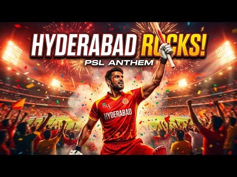 Hyderabad Rocks! 🔥 | Official PSL Anthem for New Team Hyderabad | Stadium Vibes 🏏