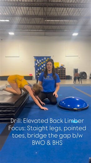 Mountain State Cheer Academy, LLC on Instagram: "Struggling to move on from your back walkover to a back handspring? Try this back limber progression. Focus on staying square through the hips and shoulders, fully opening the armpits and shoulders, pulling through the anterior chain while keeping the posterior chain engaged. Longer. Taller. Straighter. From fingertips to tippy toes, how tall can you get upside down?"