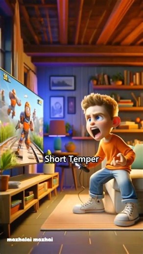 The short temper boy how to get calm down little story #shorts #ytshorts #ytshort #message