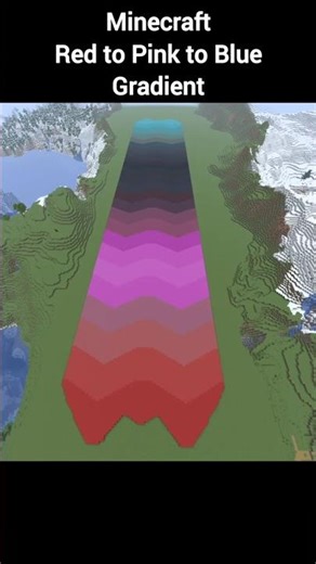 Minecraft Red to Pink to Blue Gradient