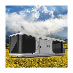 [Hot Item] Steel Frame House Kits Ready Made Capsule Space Prefab Luxury Villa House