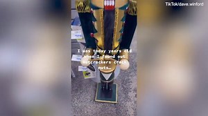 TikToker shares video of moment they find out nutcrackers crack nuts