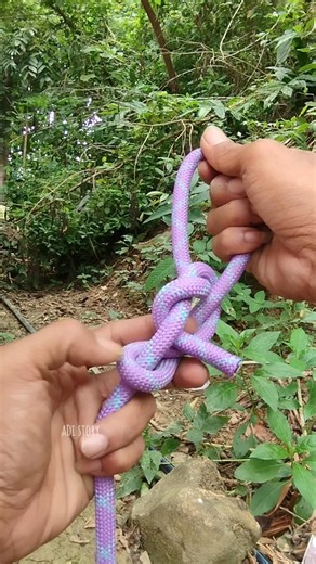 Simple Fixed Loop Knot That Holds Tight❗#knot #ropetrick #rope #outdoorskills