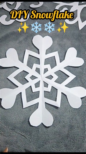 ❄️DIY Easy Snowflake #diy #snowflakes #shorts