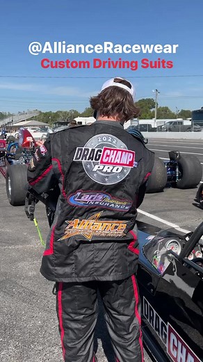 6.1K views · 47 reactions | Lil DragChamp loves his new Alliance Racewear driving suit. It looks great, is extremely comfortable and super soft. Contact Billy Herman today at 217-306-6184 to get yours. #allianceracewear #dragchamp | Drag Champ | Facebook