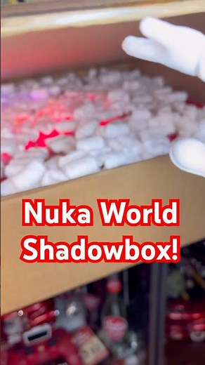 BOTTLE & CAPPY OPEN NUKA WORLD LIGHTED SHADOWBOX!