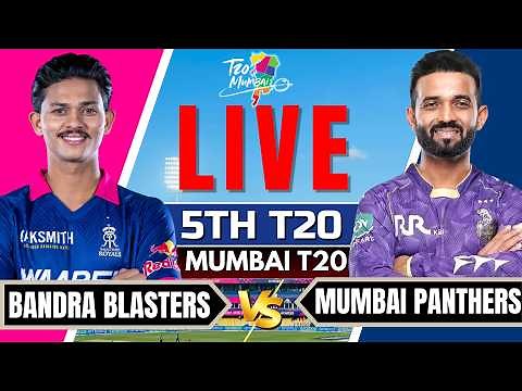 Mumbai T20 Live- Bandra Blasters vs North Mumbai Panthers | Mumbai T20 2026 | Mumbai T20 League Live