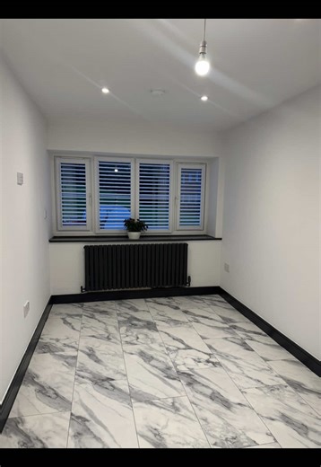 She needed more space without moving house so we transformed the unused garage into a calm functional room that actually works for everyday life ✨ This garage conversion was designed to keep everything looking clean and clutter free while still being super practical 👏 A hidden fridge neatly built into the units Washing machine tucked away out of sight clever storage to keep the space calm and tidy ✨ What was once an unused garage is now a fully usable room that blends seamlessly into the home a