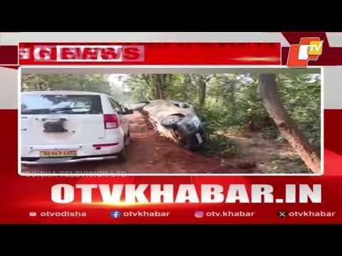 Illegal liquor car crashes during Excise Department chase in Dhenkanal