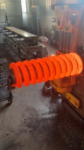 The whole process of making hot coiled train springs #machine #factory #process #stamping #forming #manufacturer #producer #technology #industrial | Inside the factory