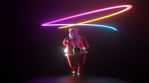 Hot Christmas Santa Claus Dancing Neon Stock Footage Video (100% Royalty-free) 1082108294 | Shutterstock