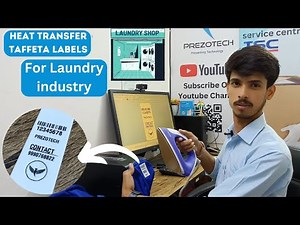 Heat Transfer Taffeta Labels Printing Process For Laundry industry | Laundry industry .
