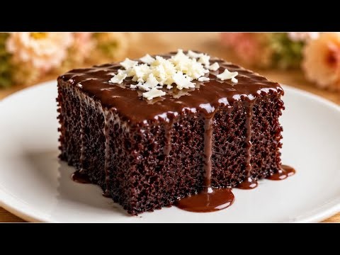 The Easiest Moist Chocolate Cake You’ll Ever Make! 🍫