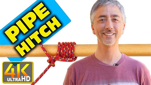 How to tie pipe hitch knot
