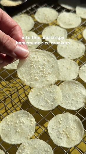 2.4M views · 25K reactions | Homemade Rice Crackers (made with leftover takeout rice) for episode 36 of Better Than Store-Bought! 率 | Crowded Kitchen | Facebook