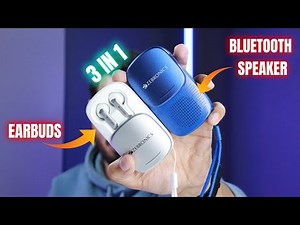 ZEBRONICS ZEB Sound Bomb X1 3-in-1 Wireless Bluetooth Earbuds + Speaker Combo 🔥 UNBOXING & REVIEW