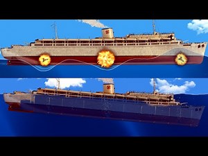 Bombs EXPLODED On the Ship Wilhelm Gustloff ◉ Floating Sandbox