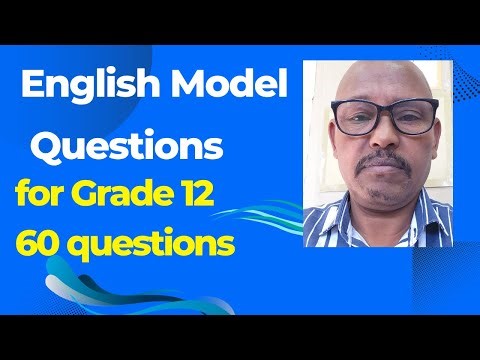Grade12 English Model questions ( 60 questions)