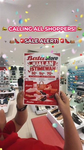 Bata Jualan Istimewah 28 Sep–18 Oct 2026: 30%,50%,70% Discount