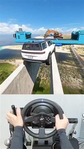 Rivian R1S IMPOSSIBLE Barrel Rolls & Parking Stunts! Forza Horizon 5! #shorts